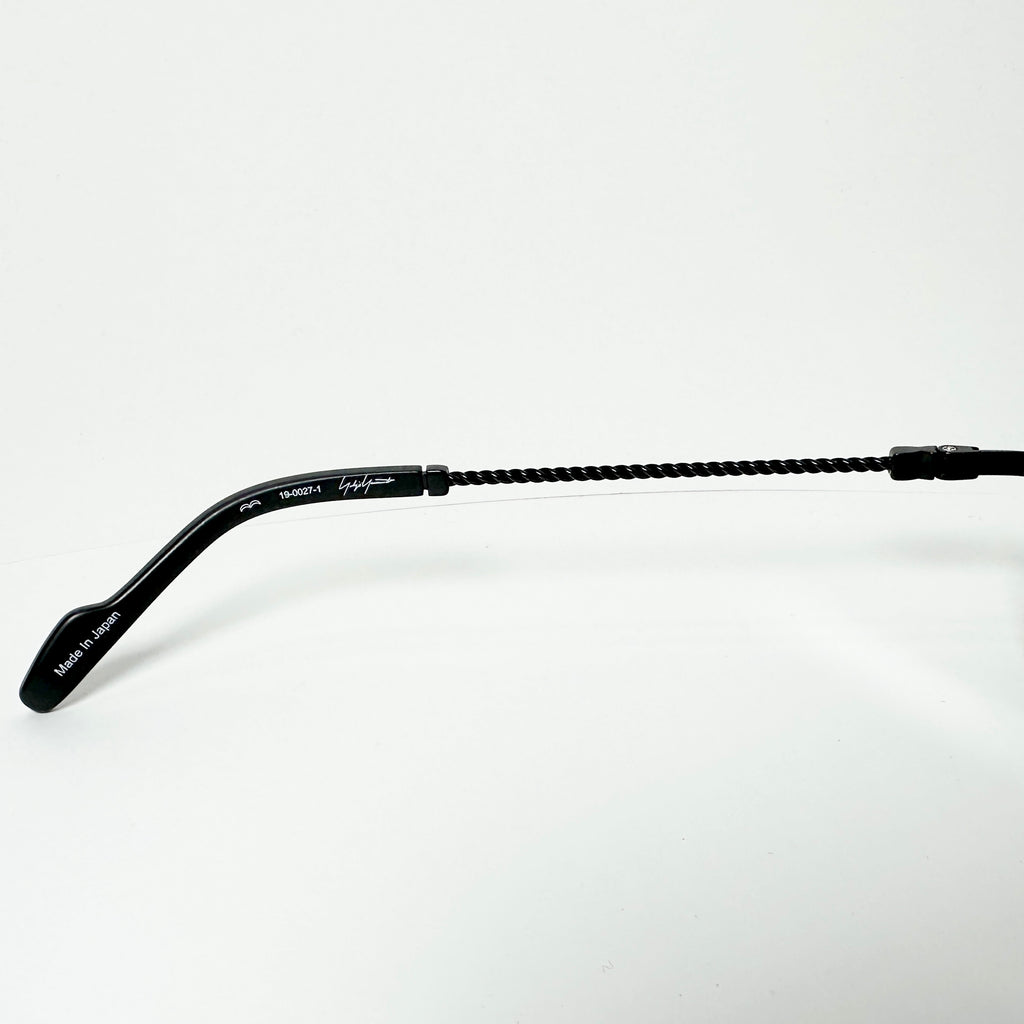 Yohji Yamamoto YY19-0026 1 Round Eyeglasses Frame in Black - Authentic New