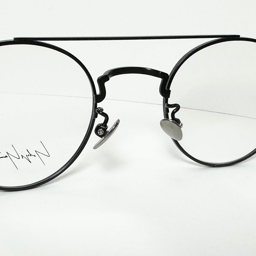 Yohji Yamamoto YY19-0026 1 Round Eyeglasses Frame in Black - Authentic New