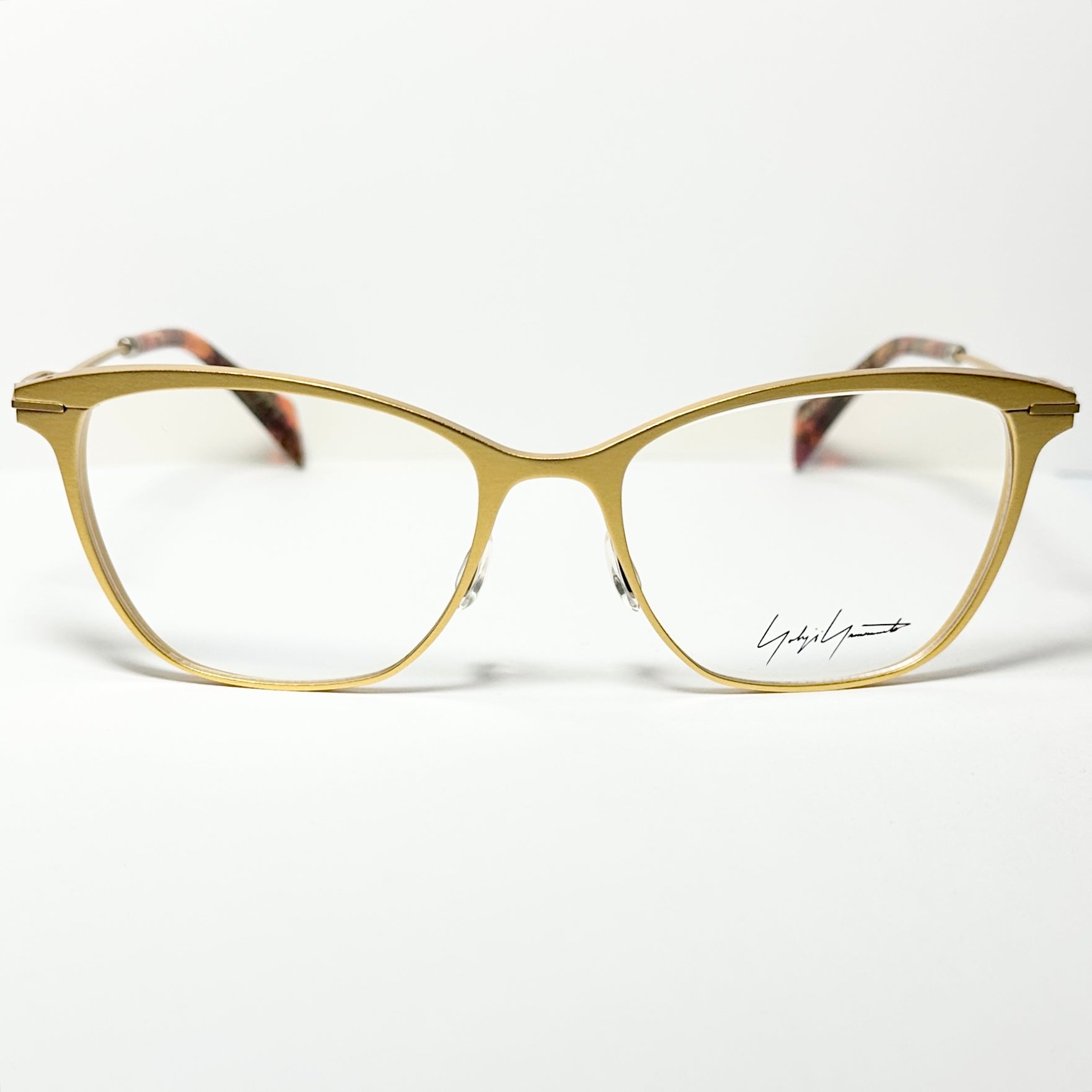 Yohji Yamamoto YY3030 464 Women's Eyeglasses Frame in Gold - Authentic New