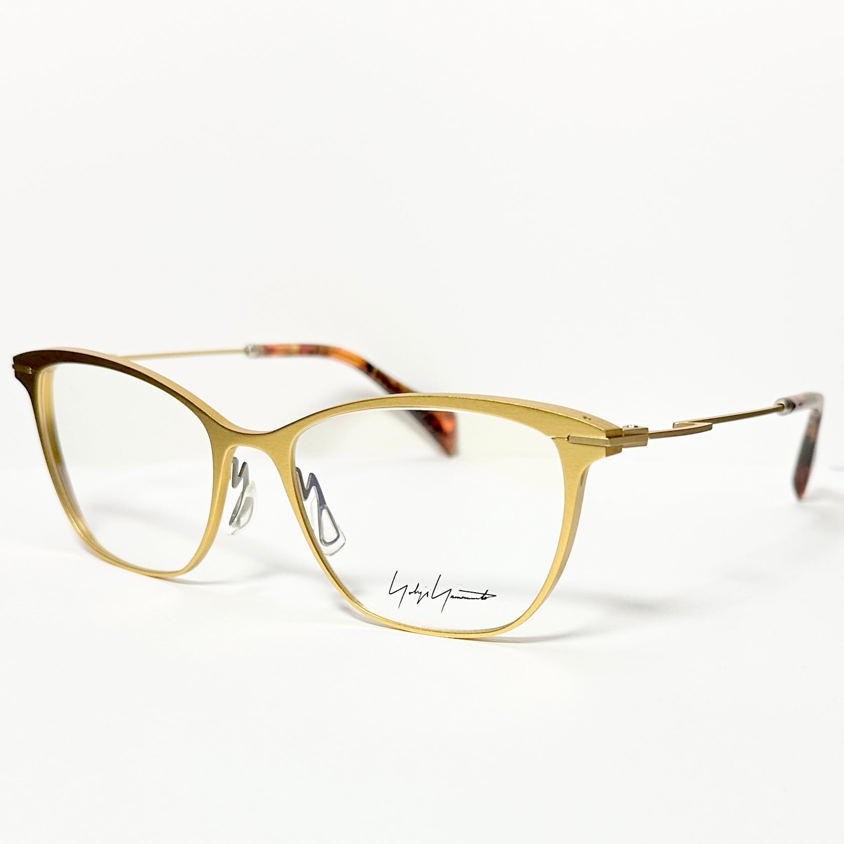 Yohji Yamamoto YY3030 464 Women's Eyeglasses Frame in Gold - Authentic New