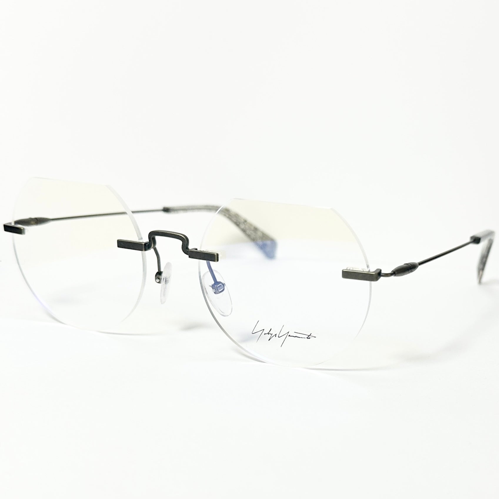 Yohji Yamamoto YY3018 400 Rimless Eyeglasses Frame Bronze Brown - Authentic New