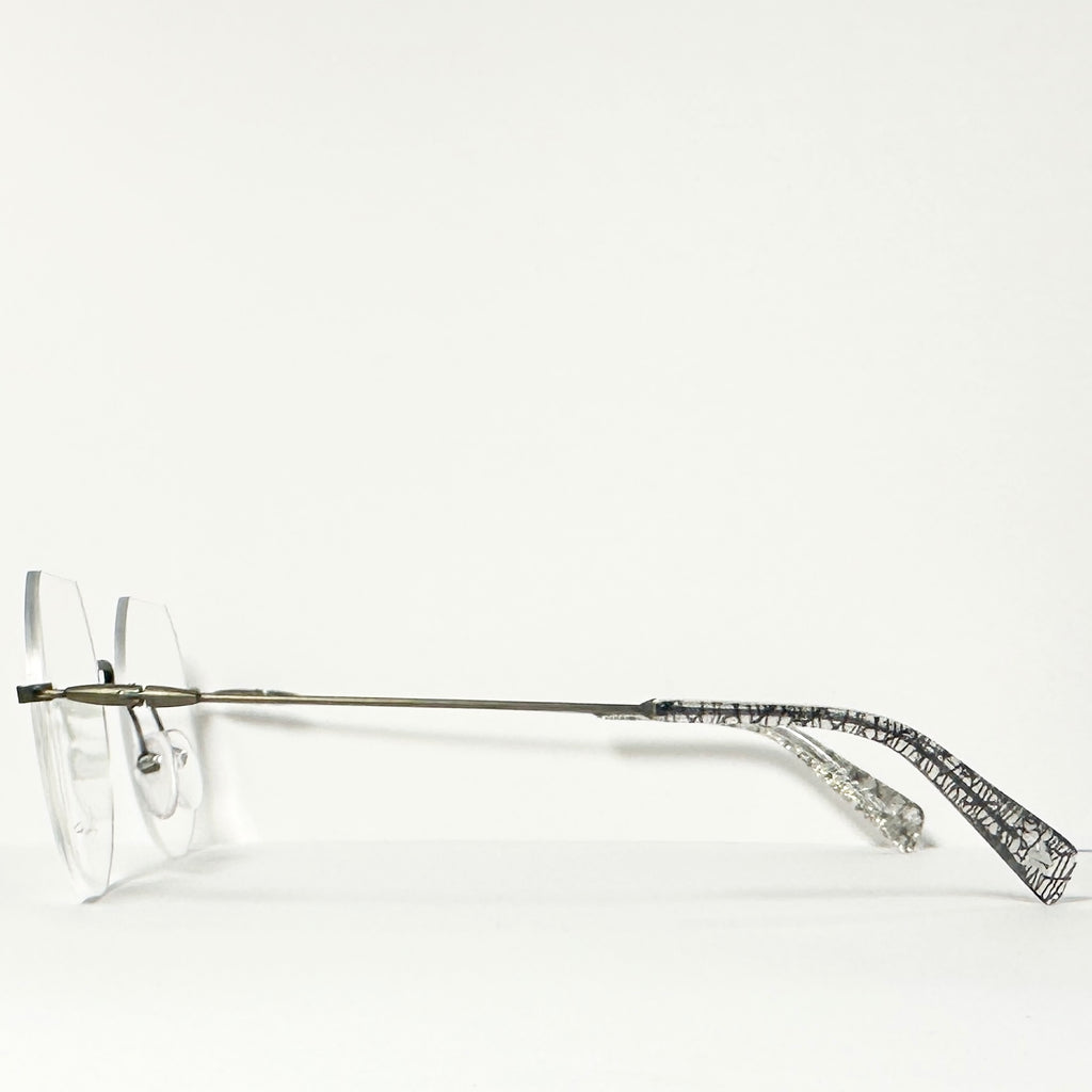 Yohji Yamamoto YY3018 400 Rimless Eyeglasses Frame Bronze Brown - Authentic New