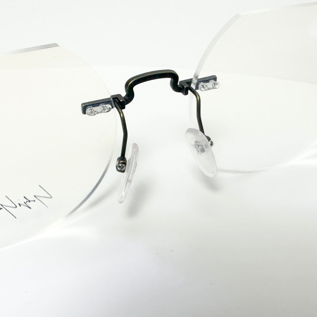 Yohji Yamamoto YY3018 400 Rimless Eyeglasses Frame Bronze Brown - Authentic New