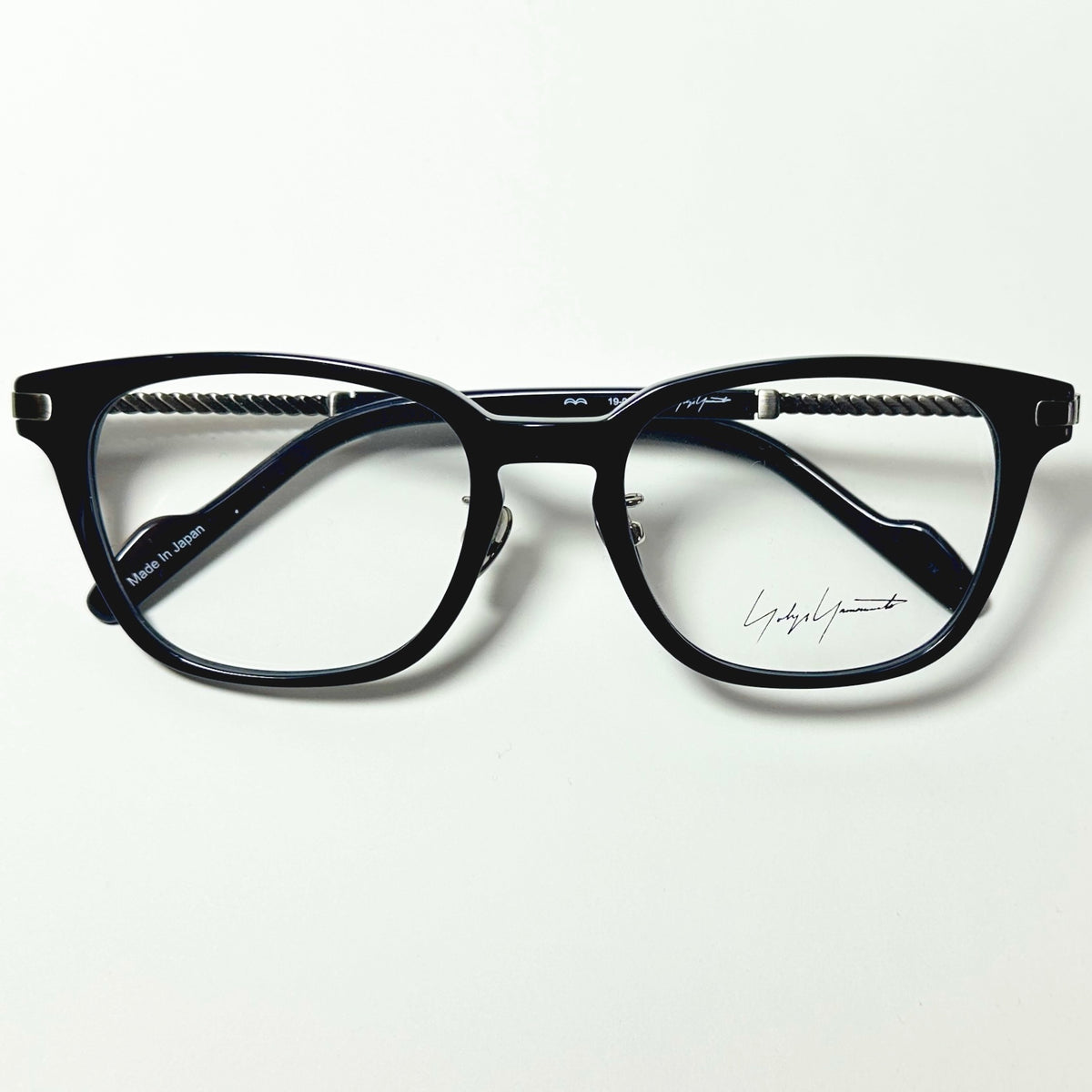 Yohji Yamamoto YY19-0032 02 Men's Eyeglasses Frame in Navy - Authentic New