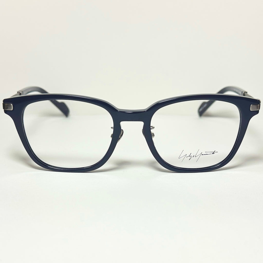 Yohji Yamamoto YY19-0032 02 Men's Eyeglasses Frame in Navy - Authentic New
