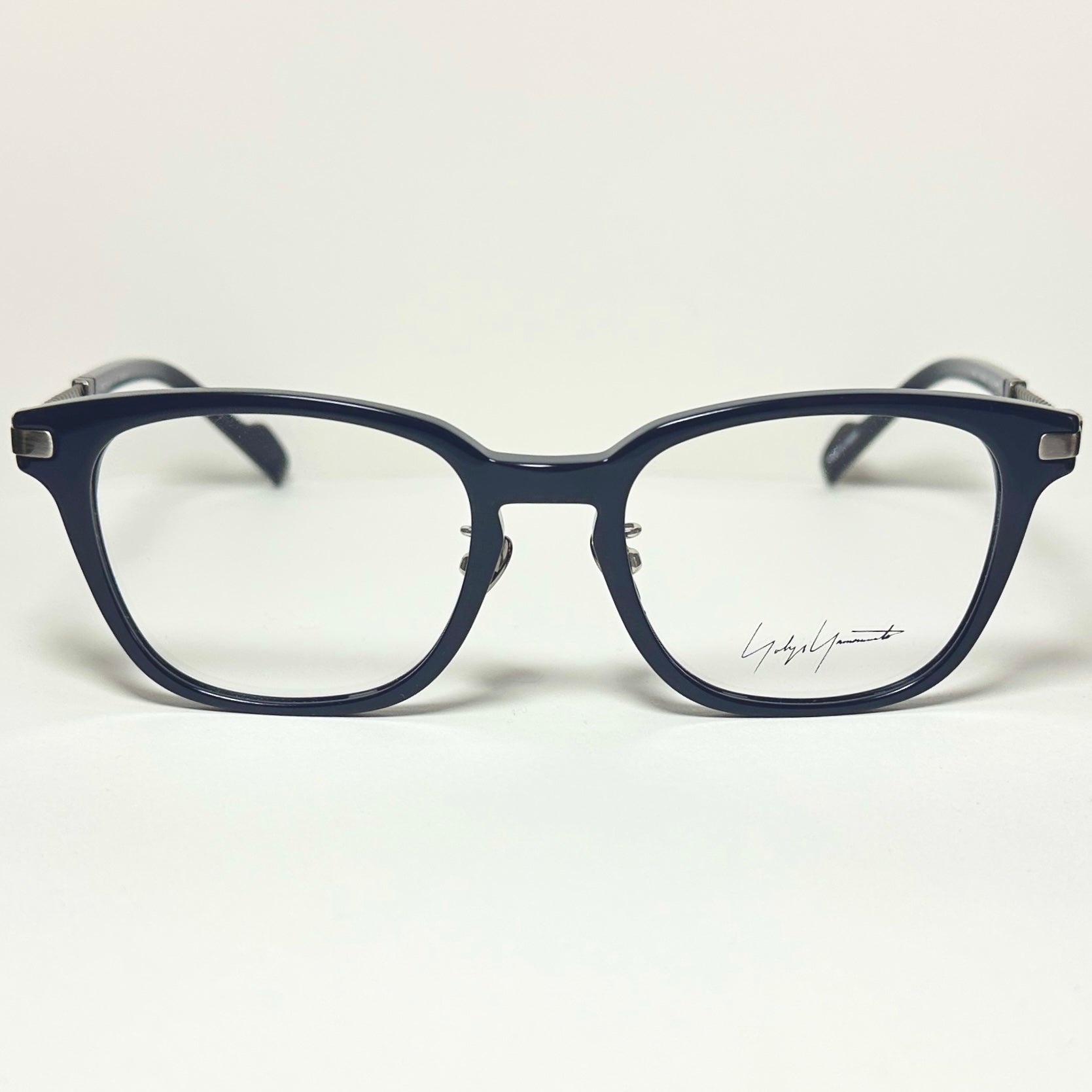 Yohji Yamamoto YY19-0032 02 Men's Eyeglasses Frame in Navy - Authentic New