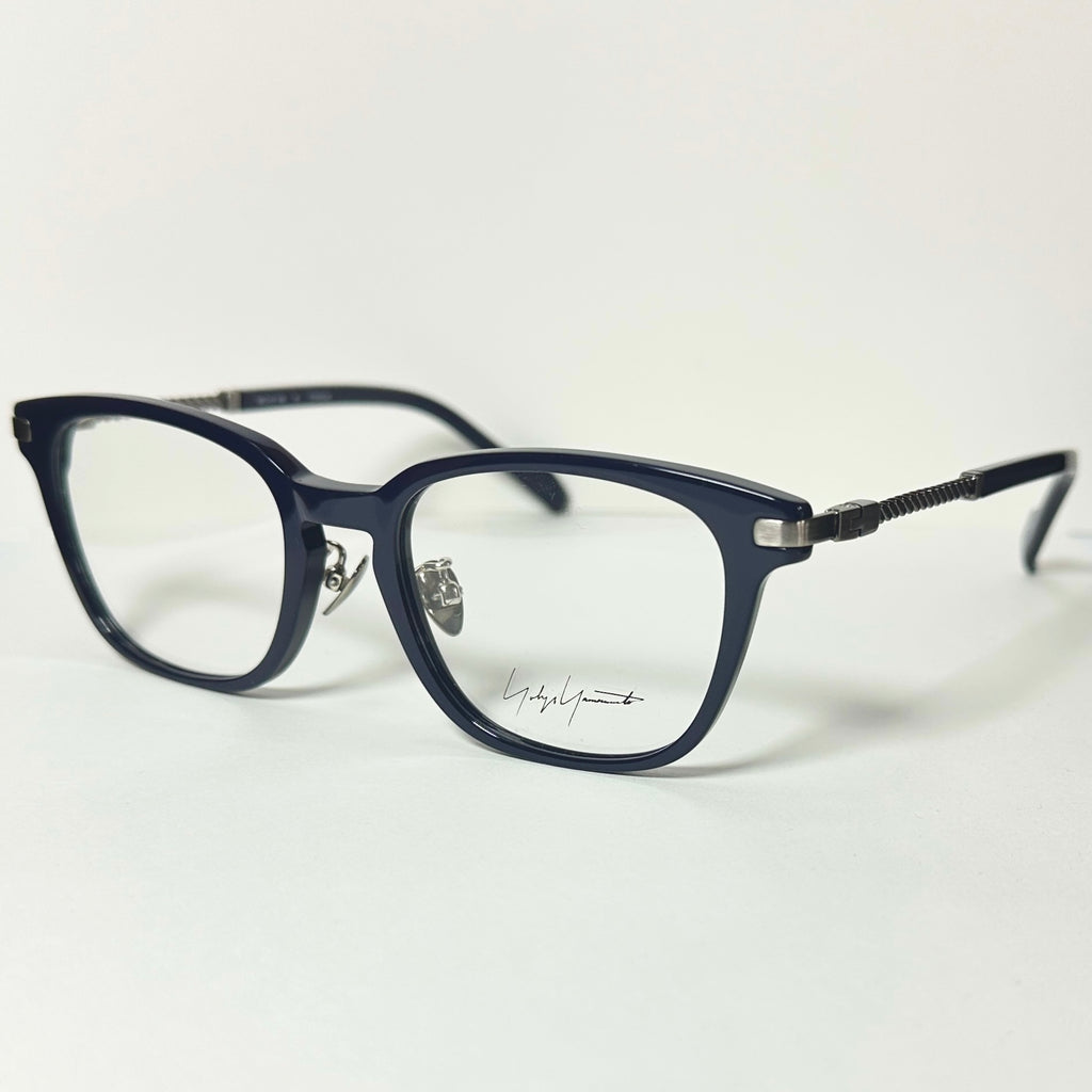 Yohji Yamamoto YY19-0032 02 Men's Eyeglasses Frame in Navy - Authentic New