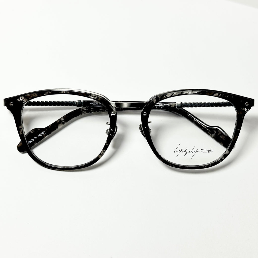 Yohji Yamamoto YY19-0031 03 Men's Eyeglasses Frame in Gunmetal - Authentic New