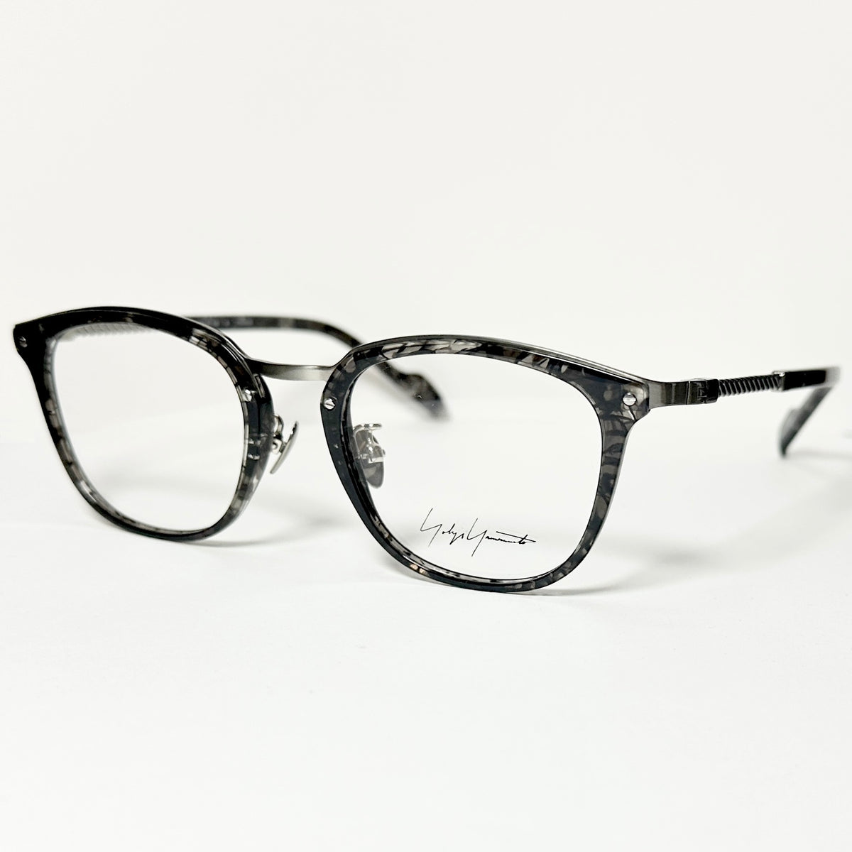 Yohji Yamamoto YY19-0031 03 Men's Eyeglasses Frame in Gunmetal - Authentic New