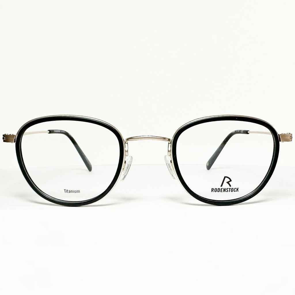 RODENSTOCK R8024 A 47 Unisex Eyeglasses Frames in Black/Gold - Authentic New