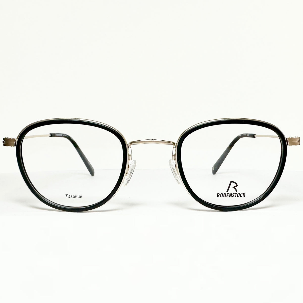 RODENSTOCK R8024 A 47 Unisex Eyeglasses Frames in Black/Gold - Authentic New