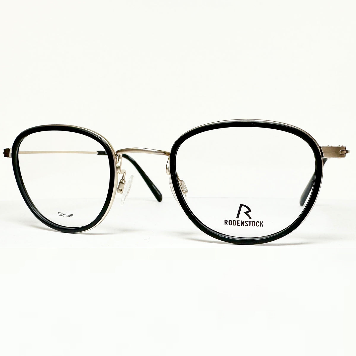 RODENSTOCK R8024 A 47 Unisex Eyeglasses Frames in Black/Gold - Authentic New
