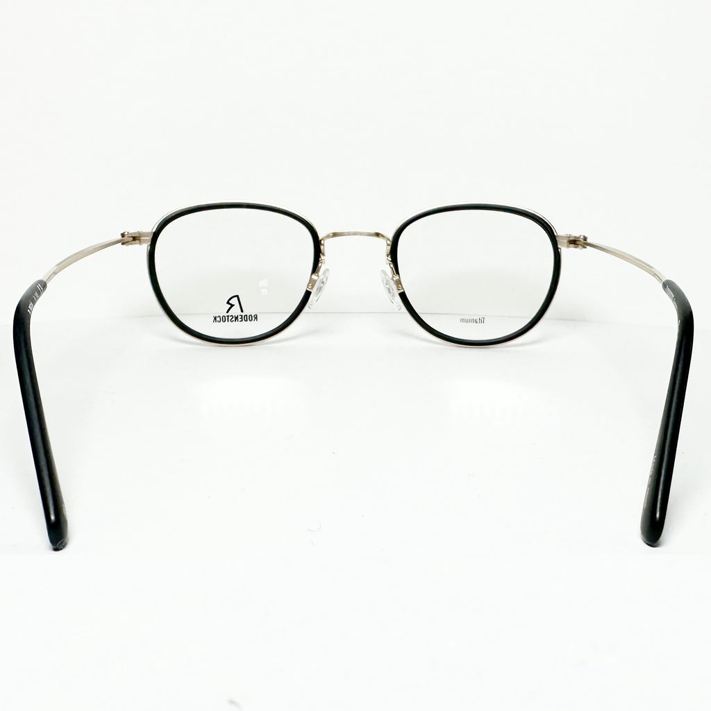 RODENSTOCK R8024 A 47 Unisex Eyeglasses Frames in Black/Gold - Authentic New