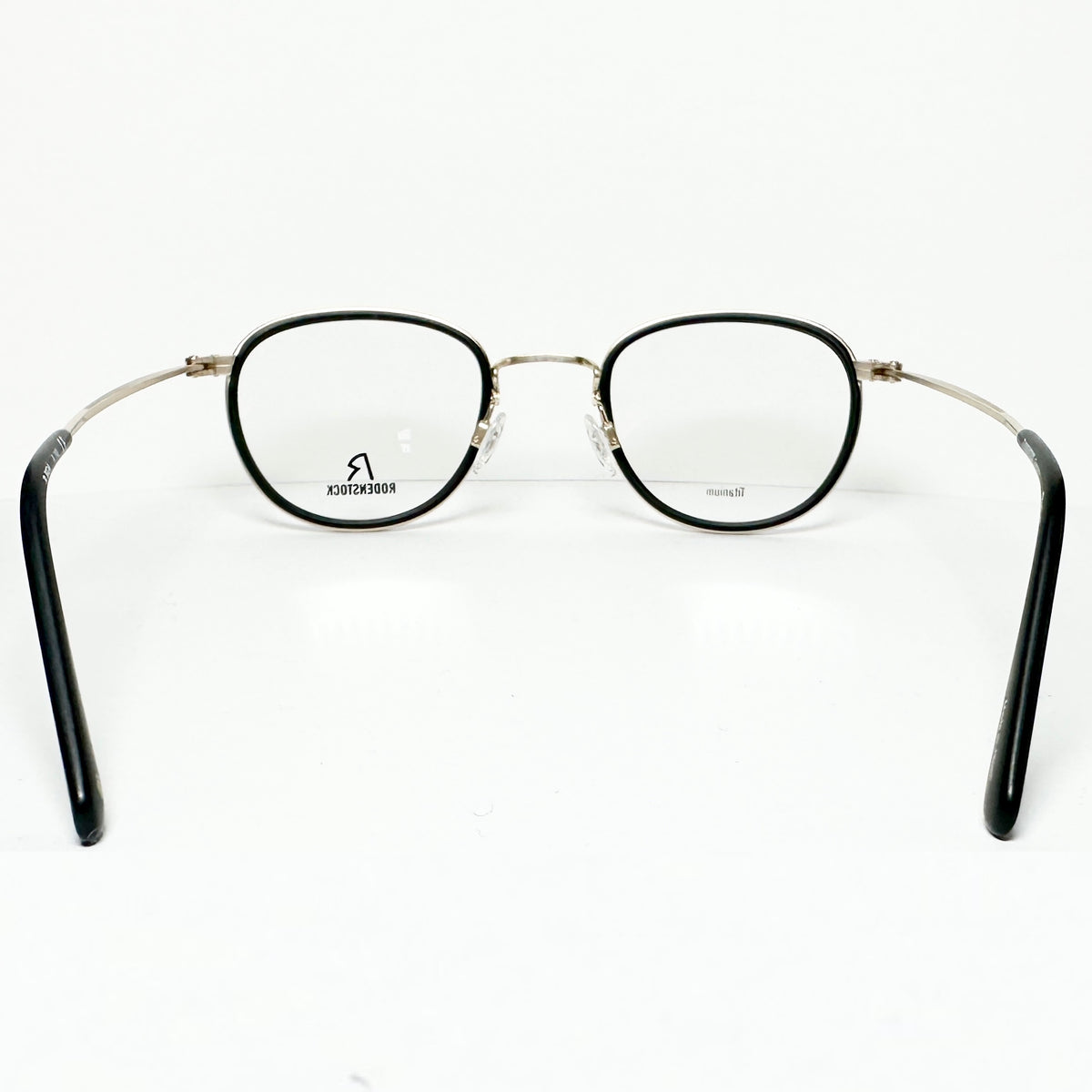 RODENSTOCK R8024 A 47 Unisex Eyeglasses Frames in Black/Gold - Authentic New