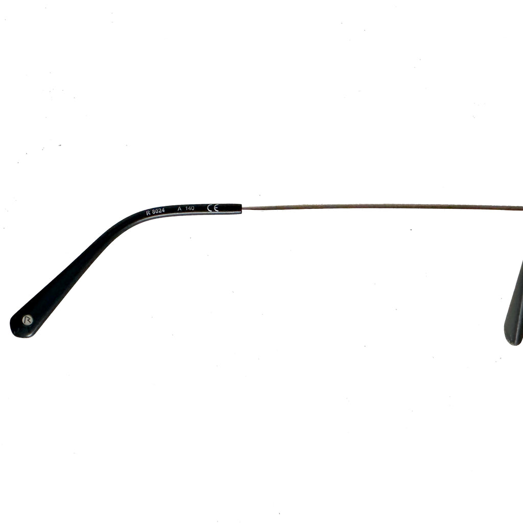 RODENSTOCK R8024 A 47 Unisex Eyeglasses Frames in Black/Gold - Authentic New