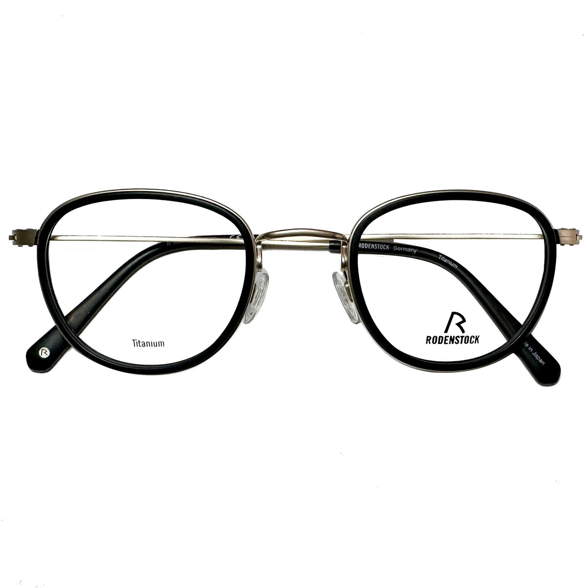 RODENSTOCK R8024 A 47 Unisex Eyeglasses Frames in Black/Gold - Authentic New