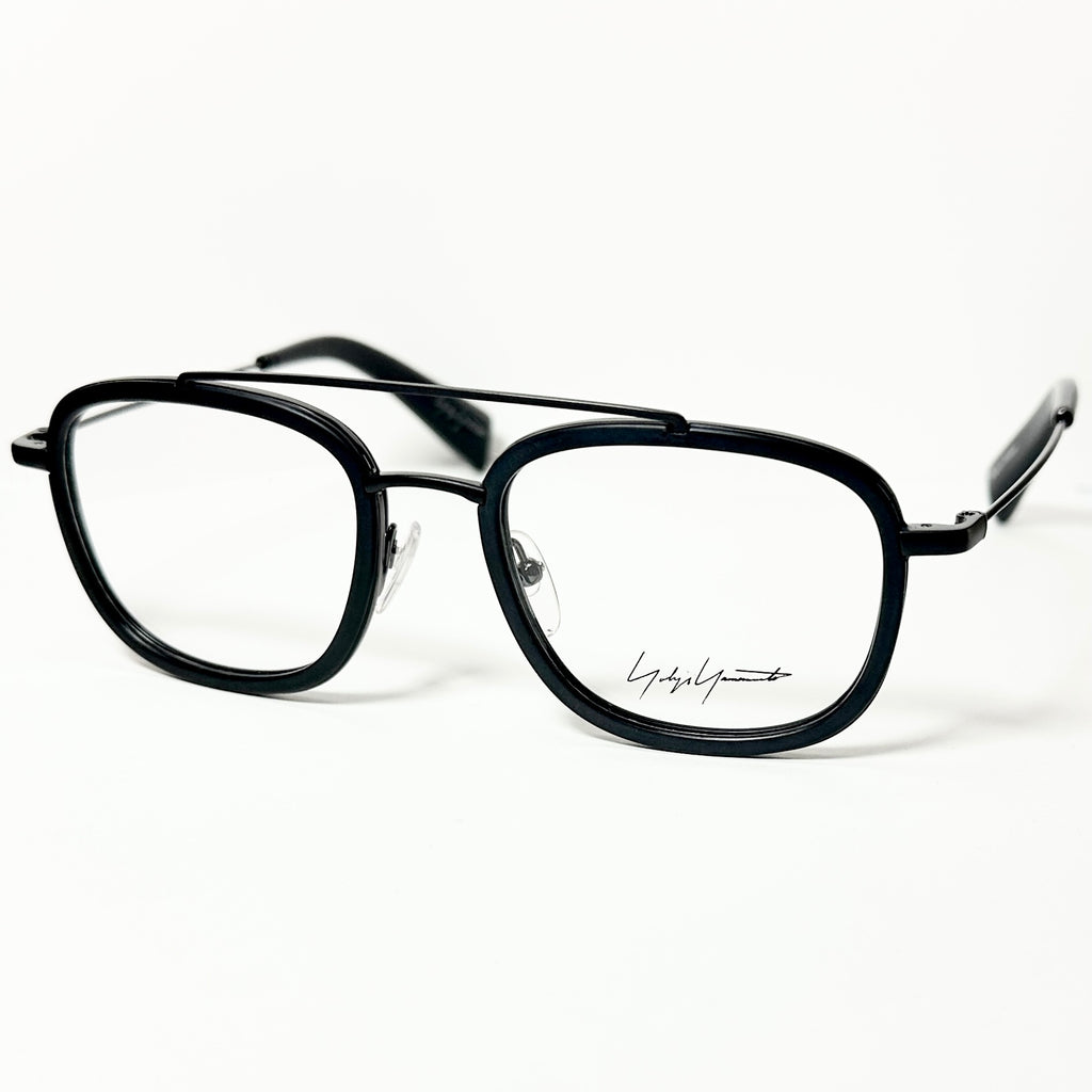 Yohji Yamamoto YY1026 002 Men's Eyeglasses Frame in Matt Black - Authentic New