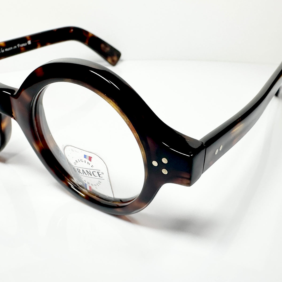Maryll Round Eyeglasses Frame in Tortoise PO78- Authentic New