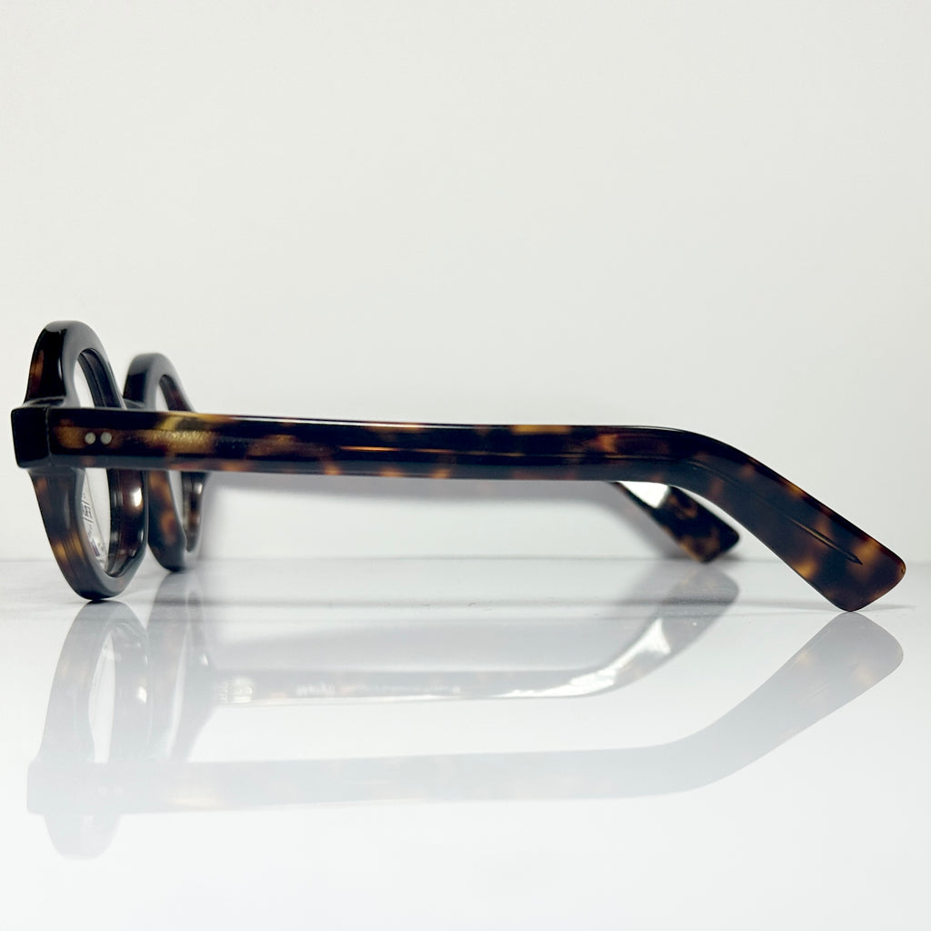 Maryll Round Eyeglasses Frame in Tortoise PO78- Authentic New