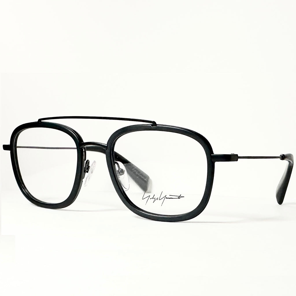 Yohji Yamamoto YY1026 002 Men's Eyeglasses Frame in Matt Black - Authentic New