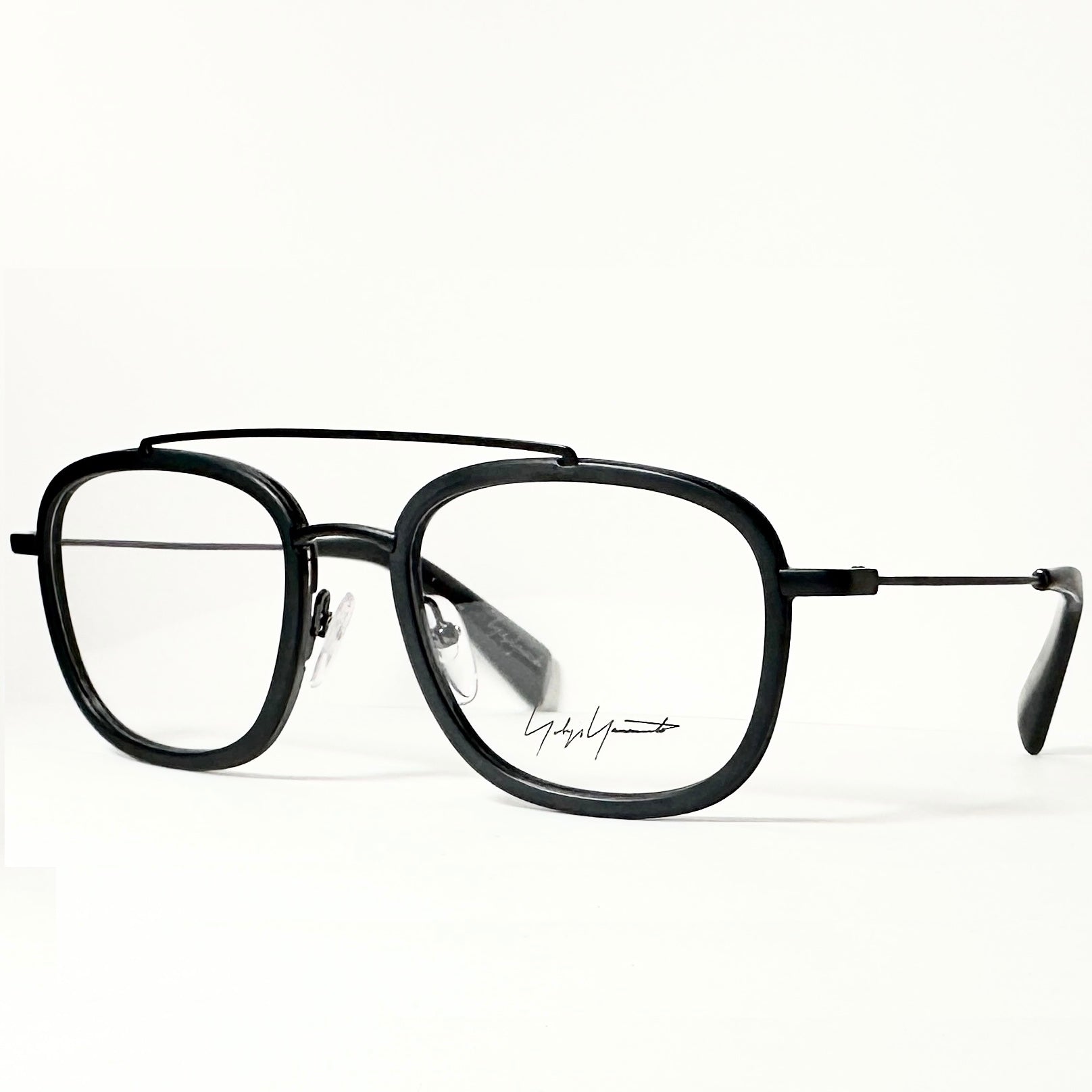 Yohji Yamamoto YY1026 002 Men's Eyeglasses Frame in Matt Black - Authentic New
