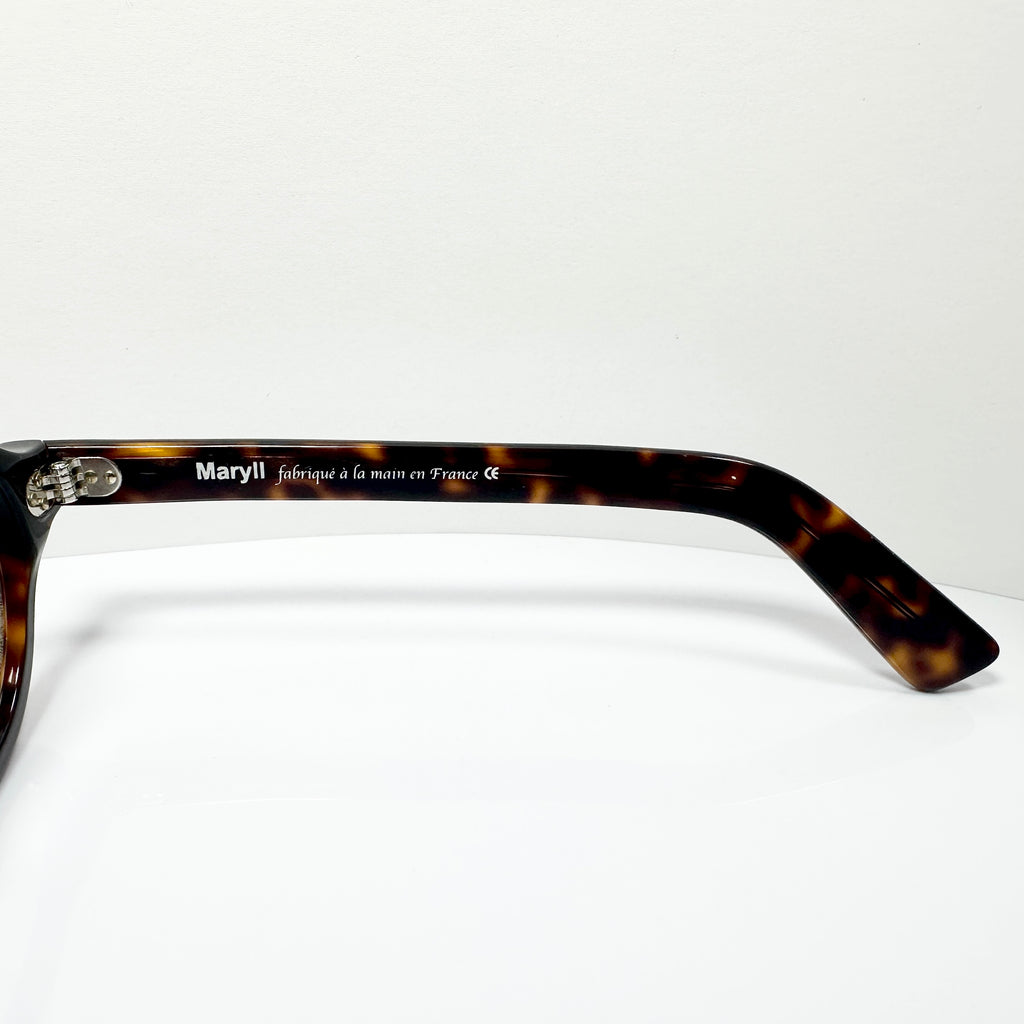 Maryll Round Eyeglasses Frame in Tortoise PO78- Authentic New