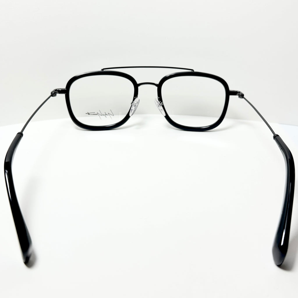 Yohji Yamamoto YY1026 002 Men's Eyeglasses Frame in Matt Black - Authentic New