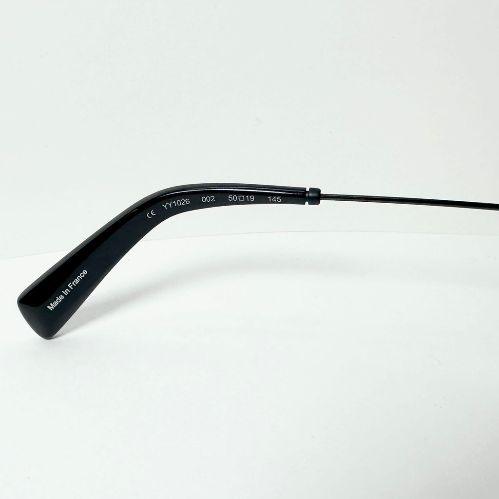 Yohji Yamamoto YY1026 002 Men's Eyeglasses Frame in Matt Black - Authentic New