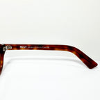 Maryll Round Eyeglasses Frame in Amber PO78 - Authentic New