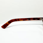 Maryll Round Eyeglasses Frame in Amber PO78 - Authentic New