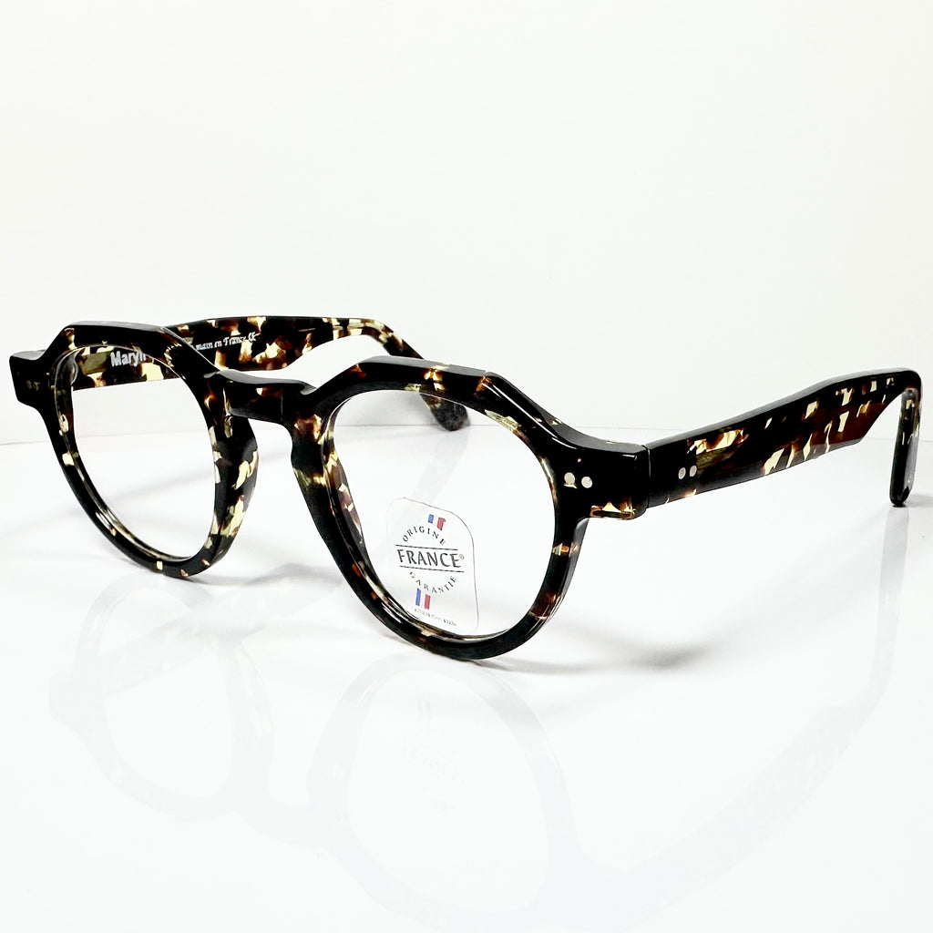 Maryll Men's Crown Panto Eyeglasses Frame in Tortoise PO22 - Authentic New