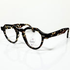 Maryll Men's Crown Panto Eyeglasses Frame in Tortoise PO22 - Authentic New