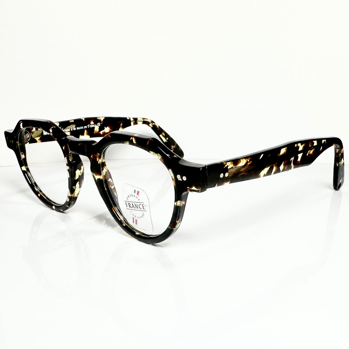 Maryll Men's Crown Panto Eyeglasses Frame in Tortoise PO22 - Authentic New