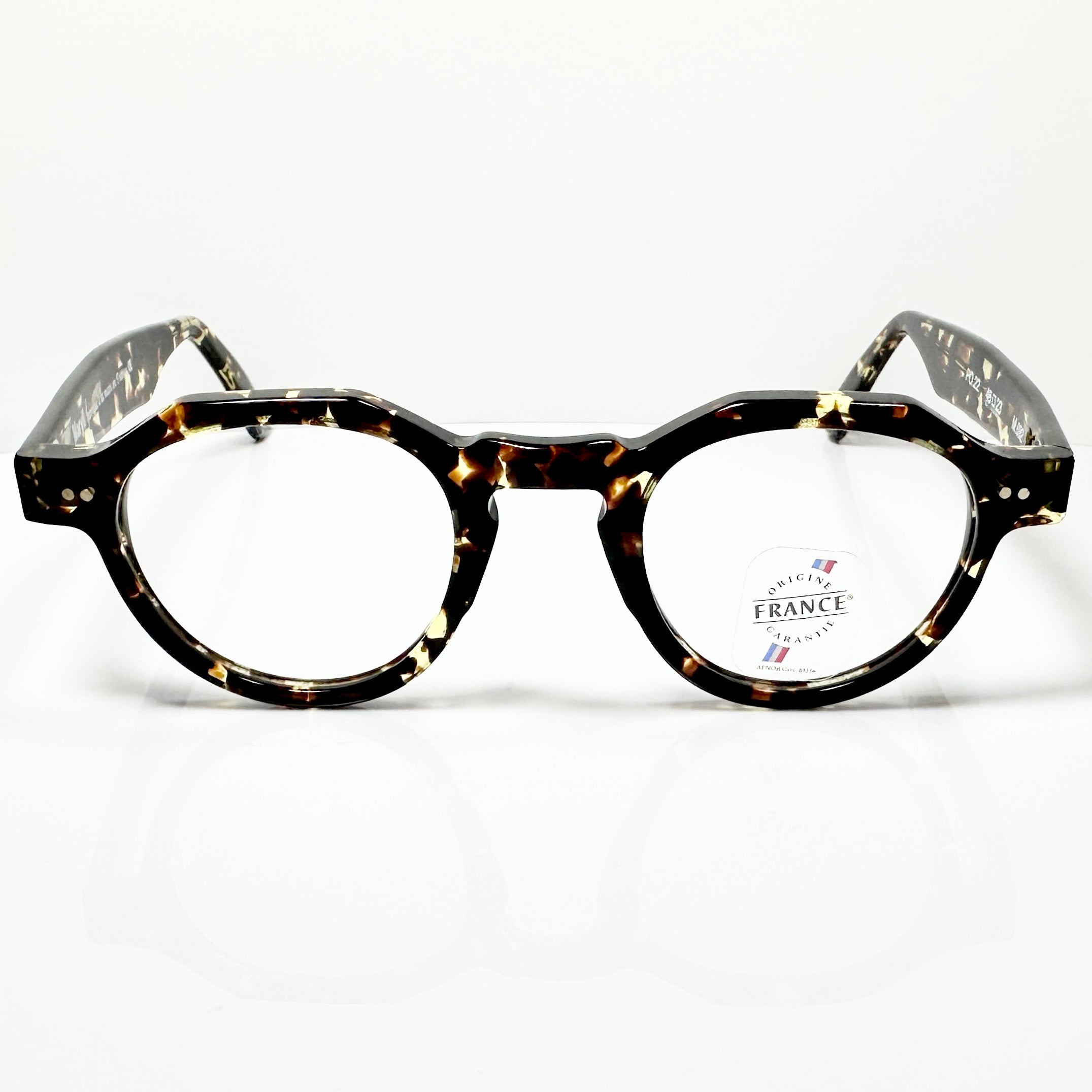 Maryll Men's Crown Panto Eyeglasses Frame in Tortoise PO22 - Authentic New