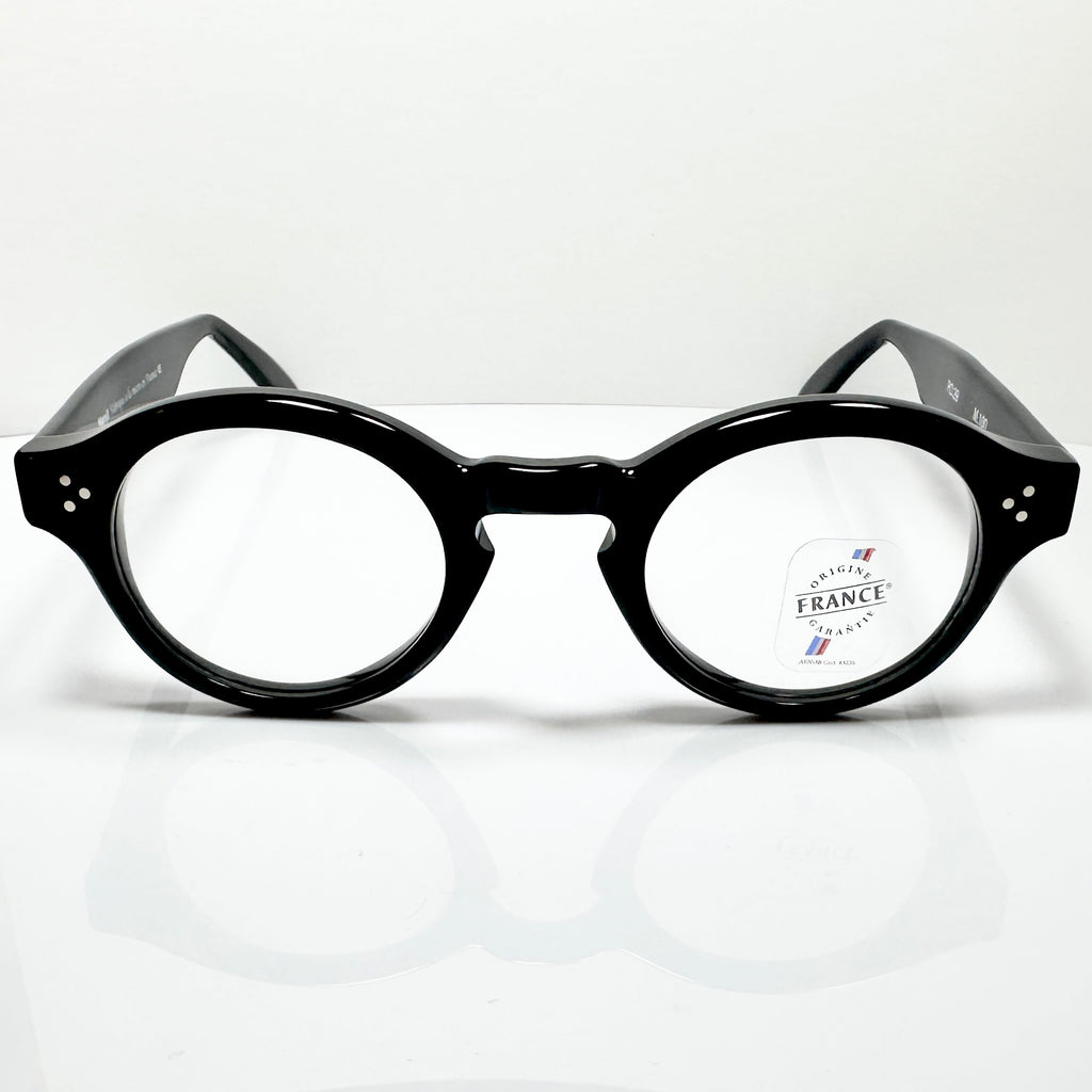 Maryll Round Eyeglasses Frame in Black PO29 - Authentic New