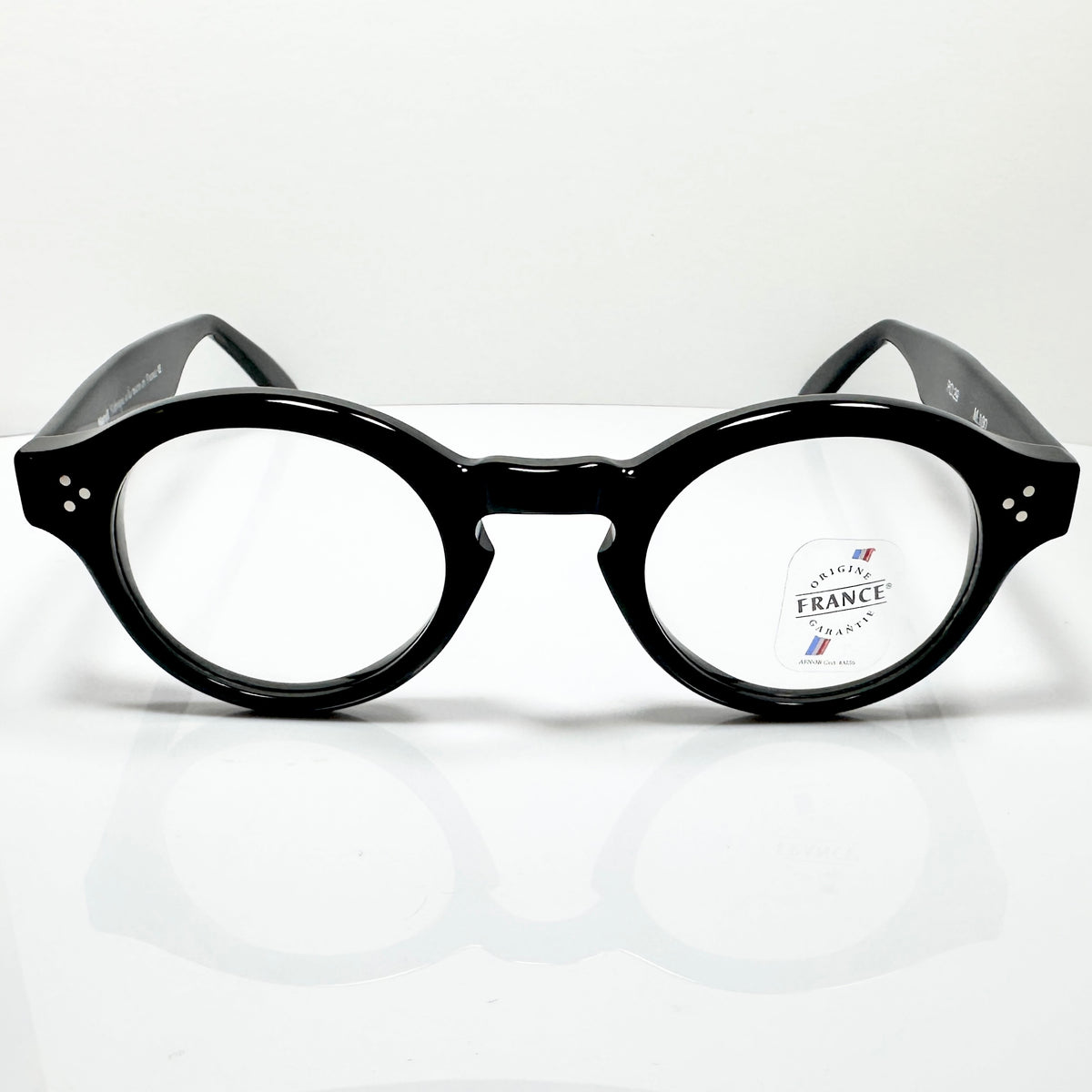 Maryll Round Eyeglasses Frame in Black PO29 - Authentic New
