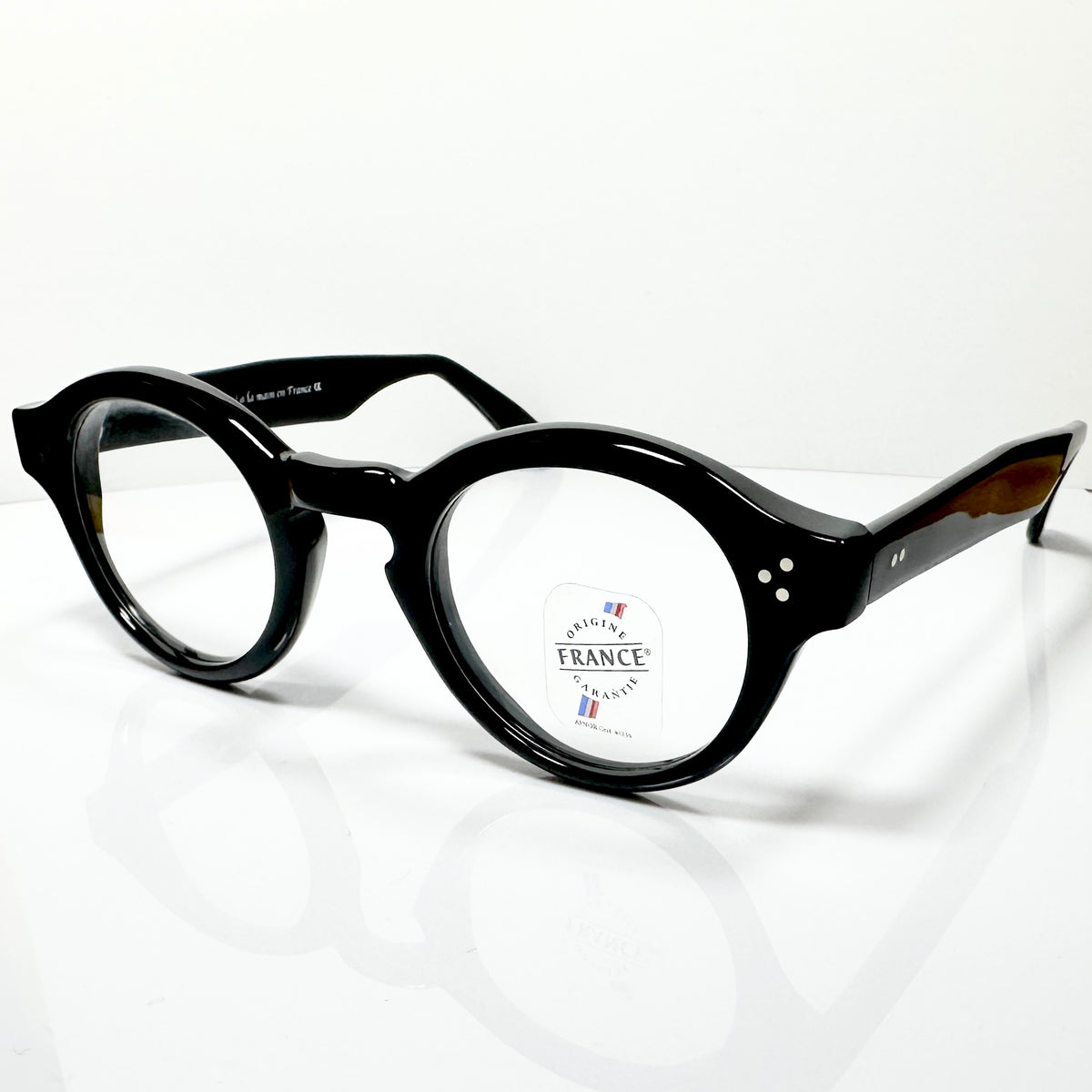 Maryll Round Eyeglasses Frame in Black PO29 - Authentic New