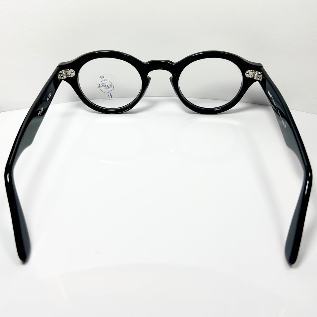 Maryll Round Eyeglasses Frame in Black PO29 - Authentic New