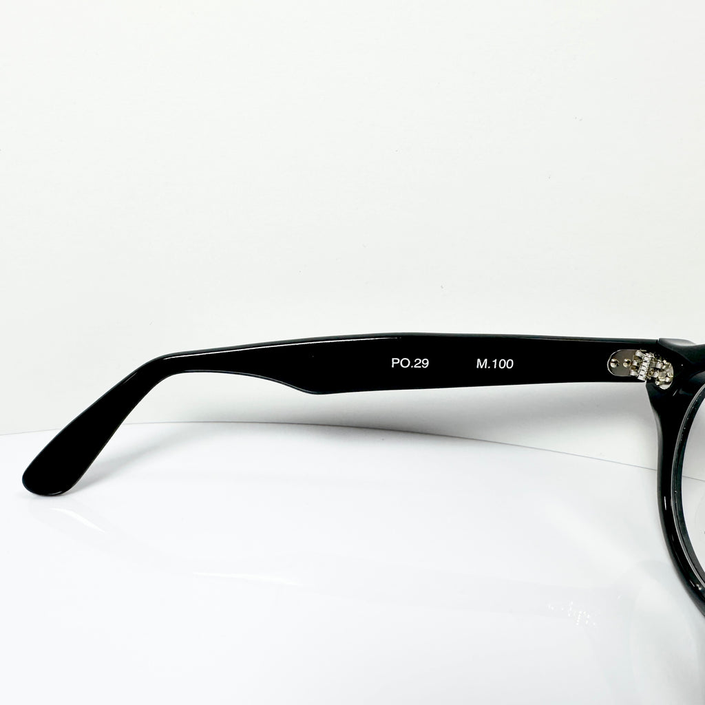 Maryll Round Eyeglasses Frame in Black PO29 - Authentic New