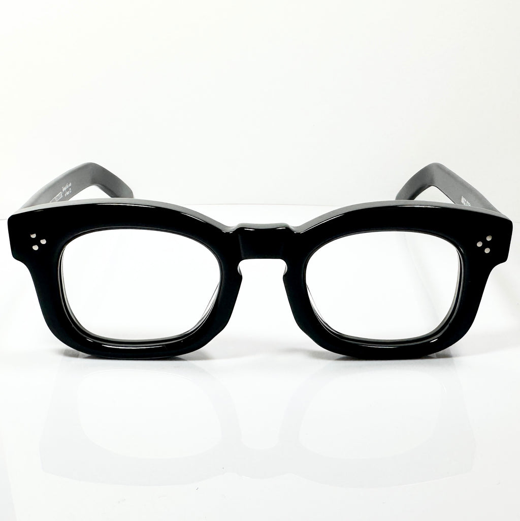 Maryll 8mm Thick Square Men's Eyeglasses Frame in Black MAX0221 - Authentic New
