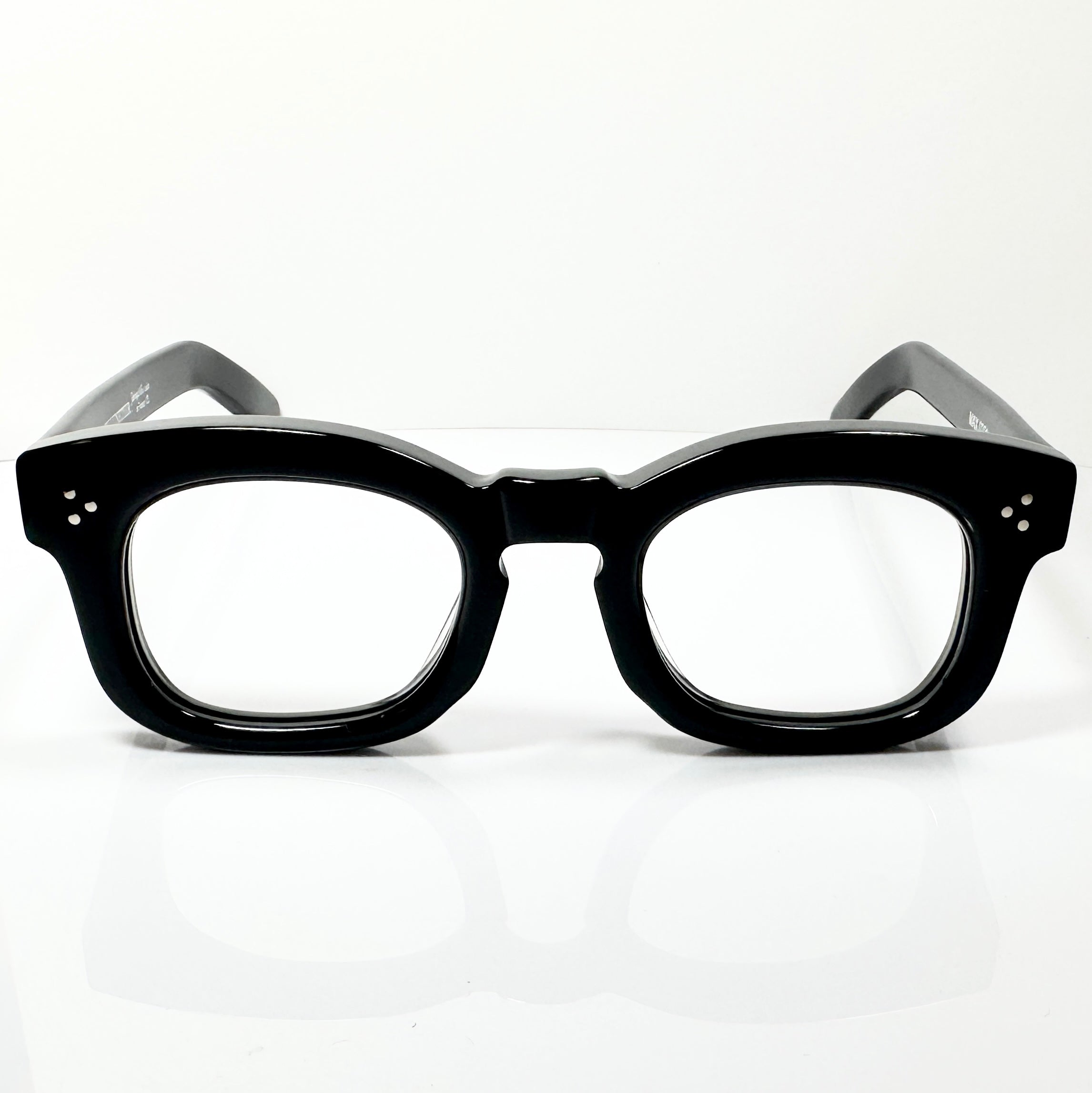 Maryll 8mm Thick Square Men's Eyeglasses Frame in Black MAX0221 - Authentic New