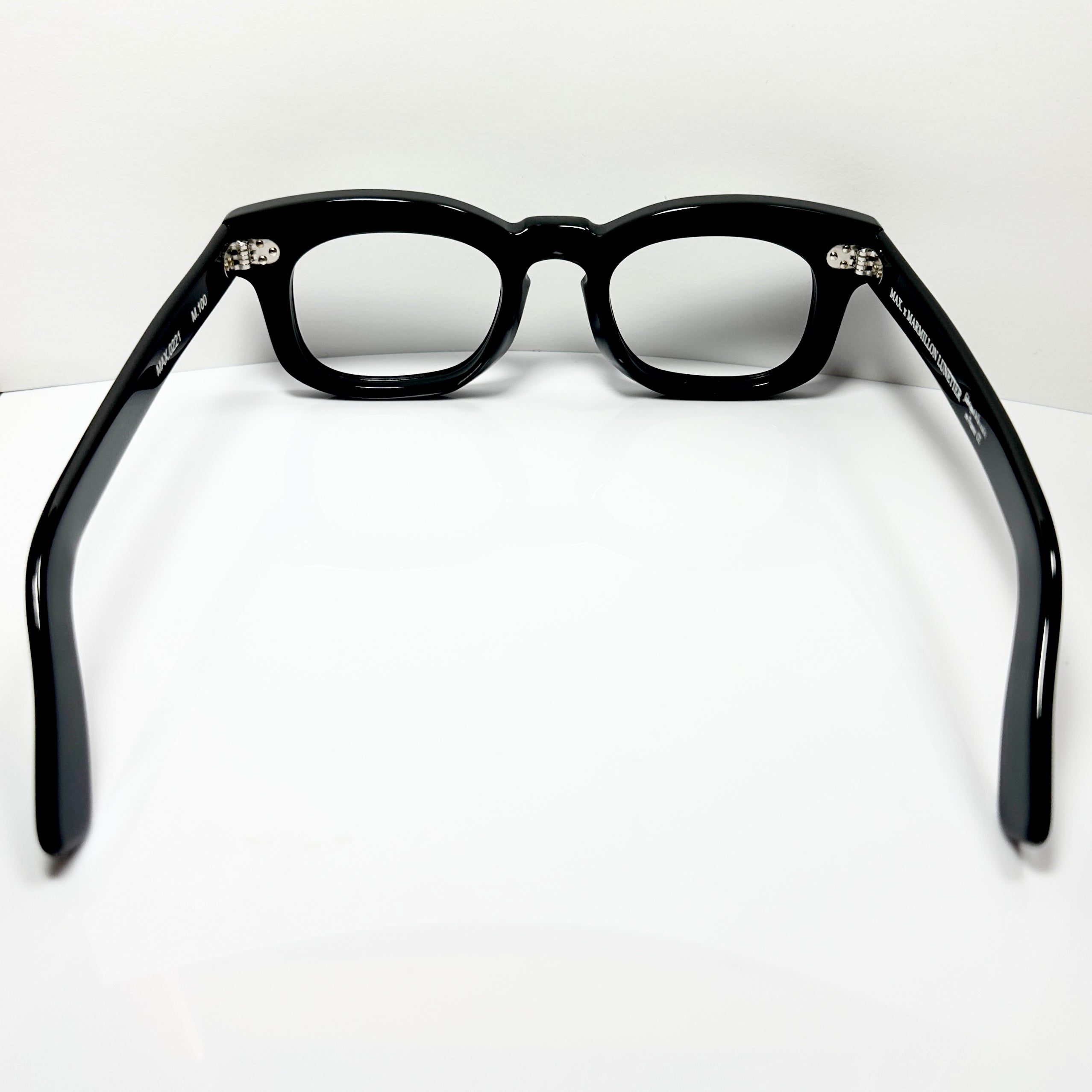 Maryll 8mm Thick Square Men's Eyeglasses Frame in Black MAX0221 - Authentic New