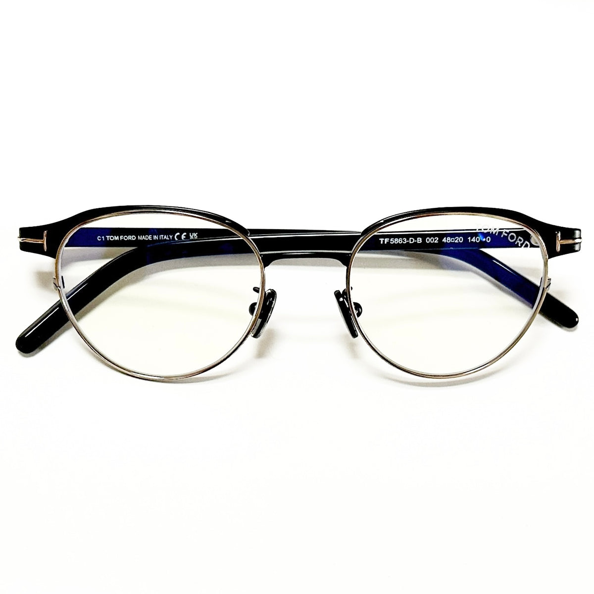 TOM FORD TF5863 002 Unisex Eyeglasses Frame NEW Authentic