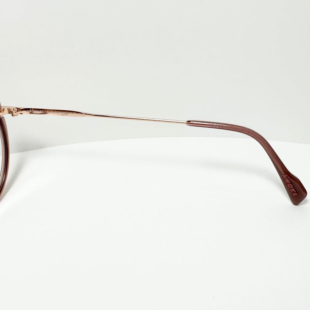 Andy Wolf 4766 COL. 05 Eyeglasses Frames in Pink Gunmetal - Authentic New