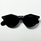 LOUVR - NEWTON Buffalo Horn Sunglasses Frames in Black - Authentic New
