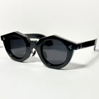 LOUVR - NEWTON Buffalo Horn Sunglasses Frames in Black - Authentic New