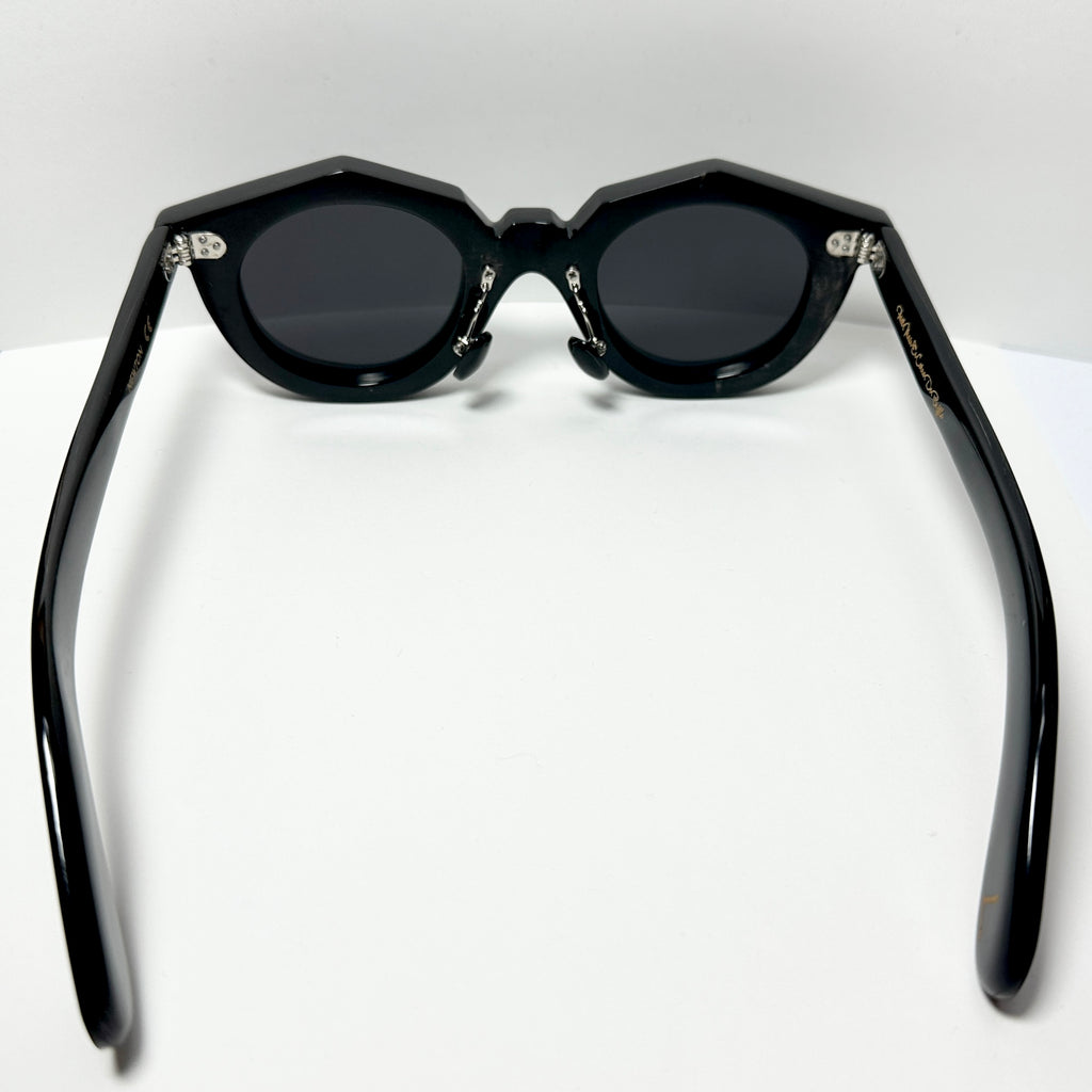 LOUVR - NEWTON Buffalo Horn Sunglasses Frames in Black - Authentic New