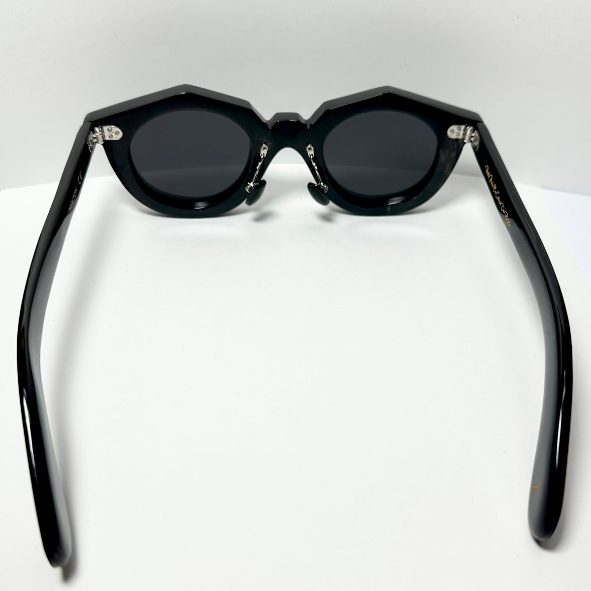 LOUVR - NEWTON Buffalo Horn Sunglasses Frames in Black - Authentic New
