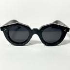 LOUVR - NEWTON Buffalo Horn Sunglasses Frames in Black - Authentic New