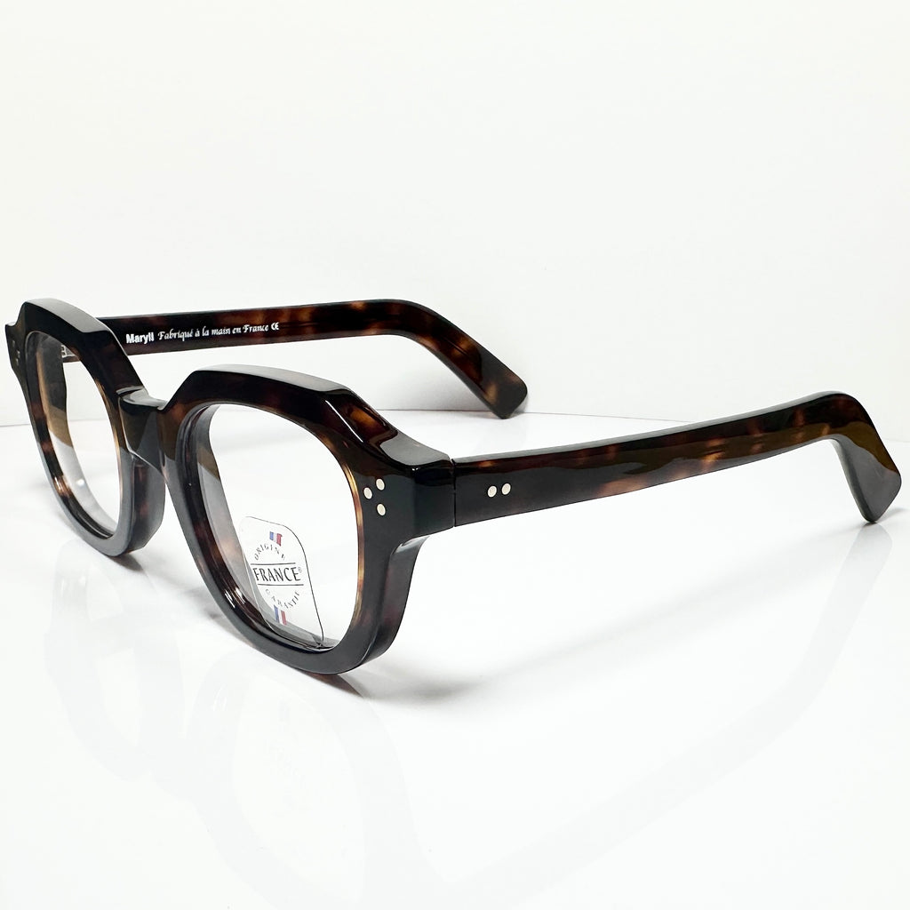 Maryll Men's Thick Eyeglasses Frame Made in France PO46 M519 - Authentic New